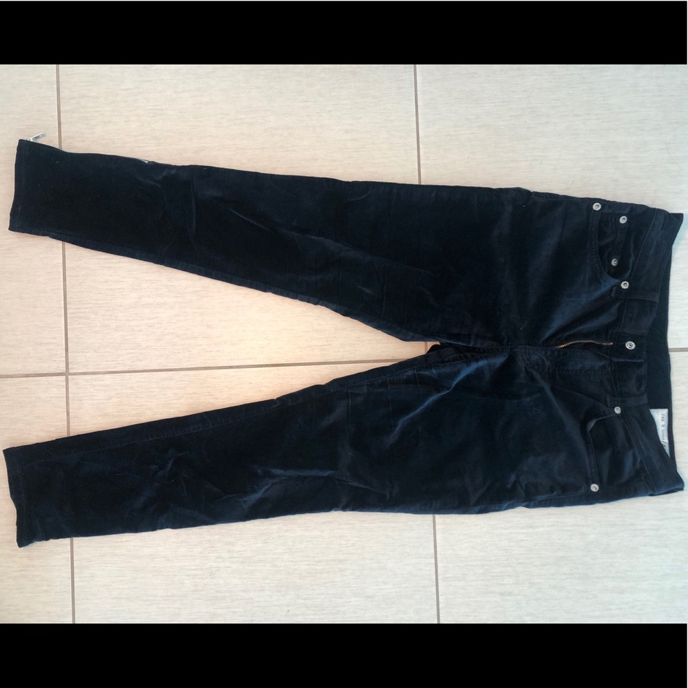 Rag & Bone velvet pant - size 29 - navy